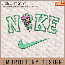 chopper nike embroidery files, nike embroidery, one piece, anime inspired embroidery design, machine embroidery design