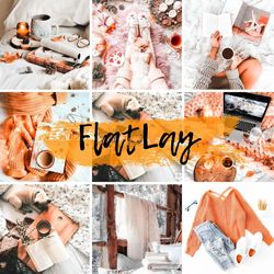 Flat Lay preset Mobile lightroom Summer preset Bright colors preset Insta blogger Mobile preset Dng Photografy