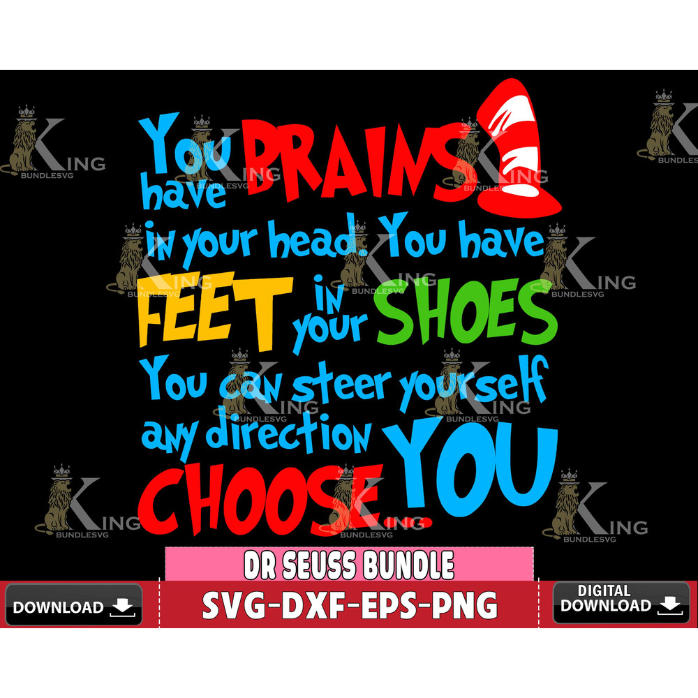 DR3112201-Dr. Seuss You have Brains in your head... svg eps dxf png file.jpg