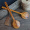 Wooden cooking spoon with long handle - 02
