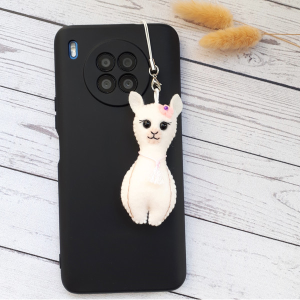 Llama-cute-phone-charm