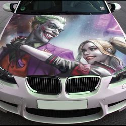 Vinyl Car Hood Wrap Full Color Graphics Decal Joker Sticker 4