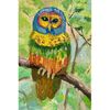 owl oil painting