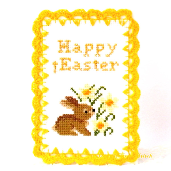 Happy Easter Card, Easter Bunny, Holiday card, Greeting Easter Card.jpg