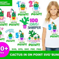 50 CACTUS IN ON POINT SVG BUNDLE - SVG, PNG, DXF, EPS, PDF Files For Print And Cricut