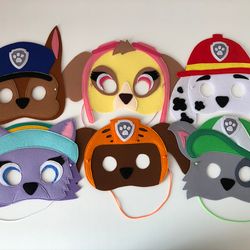 Paw patrol mask, Paw patrol games, Party mask for kids, Paw patrol gifts, Mask for kids, Pretend play, Birthday gift