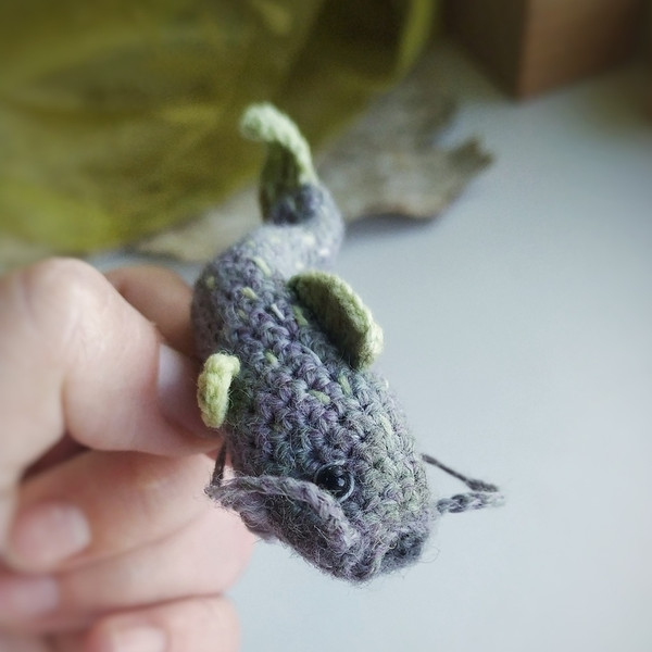 Catfish crochet pattern, crochet fish pattern, amigurumi fish, crochet brooch, clothes decor, handmade pin, DIY craft 3.jpg