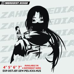 anime inspired embroidery designs, machine embroidery design, anime embroidery files, instant download