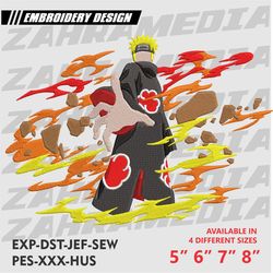 anime inspired embroidery designs, machine embroidery design, anime embroidery files, instant download