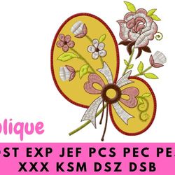 Beautiful flowers embroidery design. Suitable for all embroidery machines