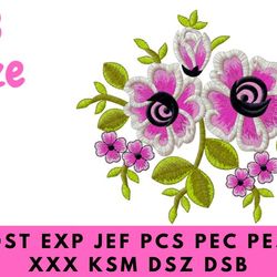 creative flower embroidery design. suitable for all embroidery machines