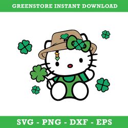 hello kitty benito lucky svg, st. patrick's day svg, hello kitty svg, bad bunny svg, png dxf eps, instant download