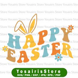 happy easter eggs svg, print file, cricut, silhouette cut file, easter sign svg, happy easter shirt svg, happy easter