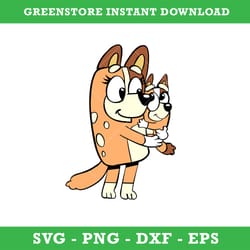 bluey snickers svg, blue, bluey, bluey svg, blue dog, bluey family, instant download, gr05