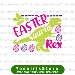 Easter Dinosaur Svg, T-Rex Bunny Svg, Happy Easter Cut Files, Funny Dino Quote Svg Dxf Eps Png, Baby, Kids Shirt Design