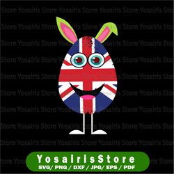 easter sunday uk flag png, easter sublimation, uk flag eggs, file for printable