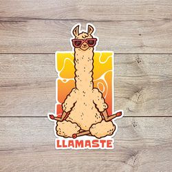 llamaste llama sticker, waterproof vinyl decal, great gift for animal lovers