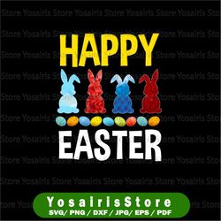 happy easter bunny diamond png, sublimation, happy easter bunny, easter eggs png, file for print