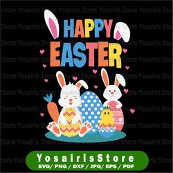 easter svg, easter bunny svg, happy easter svg, bunny svg, easter cut files, cricut, silhouette