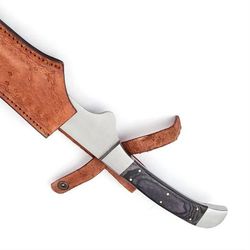 Hunting sword single edge, custom hand forged, high carbon steel sword