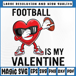 cute football heart dabbing valentines day svg, valentines day hearts 2023, valentine day, digital download