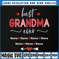 personalized best grandma ever svg png, gnome valentine svg, valentine day, digital download