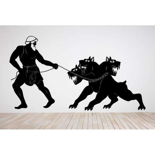 Heracles Sticker Hercules Sticker, Greek Mythology, Heracles And Cerberus, Th - Inspire ...