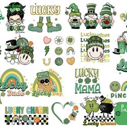 20 files of st patricks day clipart patrick sayings sublimation bundle