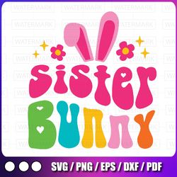 sister bunny - instant digital download, svg, ai, dxf, eps, png, studio3, and jpg files included! easter bunny, rabbit,
