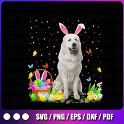 funny easter egg png, hunting great pyrenees dog png, dog easter bunny png sublimation instant download