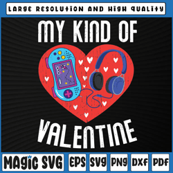 my kind valentine gamer svg png, valentines day gaming svg, valentine day, digital download