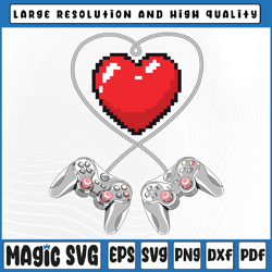 valentine's day video game controller heart gamer svg, funny gamer valentine svg, valentine day, digital download