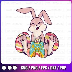 happy easter joystick bunny ear png, funny gaming kids boys png, easter bunny gaming png, happy easter png, easter bunny