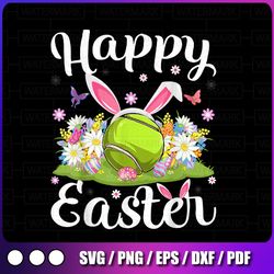 tennis easter egg png, hunting floral tennis easter sunday png, easter bunny rabbit png