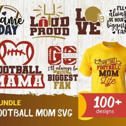 100 FOOTBALL SVG BUNDLE - SVG, PNG, DXF, EPS, PDF Files For Print And Cricut