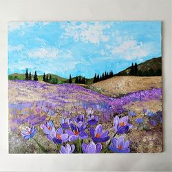 Textured canvas art, Artwork for living room, 3d landscape painting, Floral paintings, Painting of wildflowers
