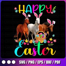 happy easter horse png, lover three horse wearing bunny ear png, western horse design png, horse png, eggs horse png,