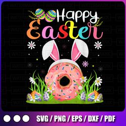 donuts food lover png, egg hunting funny donuts png, happy easter png, donuts clipart, food clipart