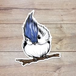 watercolor bird sticker, waterproof vinyl decal, great gift for animal lovers