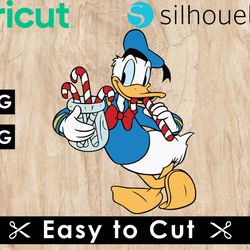 Donald Duck Svg Files, Donald Duck Png Files, Vector Png Images, Disney Micky SVG Cut File for Cricut, Clipart Bundle