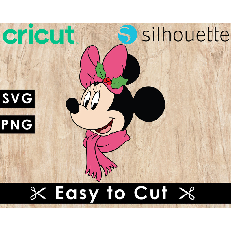 Minnie Mouse Svg Files, Minnie Mouse Png Files, Vector Png Images, Disney Micky SVG Cut File for Cricut, Clipart Bundle