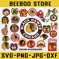 chicago blackhawks bundle svg, nhl svg, nhl svg, hockey svg, sports svg instant download