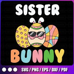 sister bunny - instant digital download, svg, ai, dxf, eps, png files included! easter bunny, rabbit, bunny family