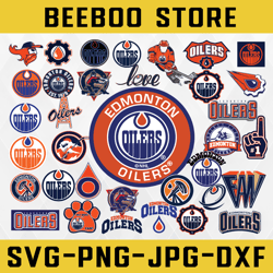 edmonton oilers bundle svg, nhl svg, nhl svg, hockey svg, sports svg instant download