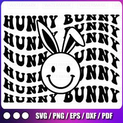 hunny bunny svg/png, easter bunny svg, retro smiley face svg, easter bunny svg, easter sublimation design, svg file for