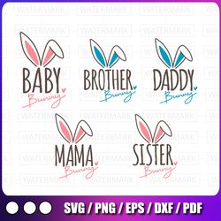 family bunny svg mama bunny svg easter shirt svg bunny ears kids easter gift funny easter cute easter bundles svg files