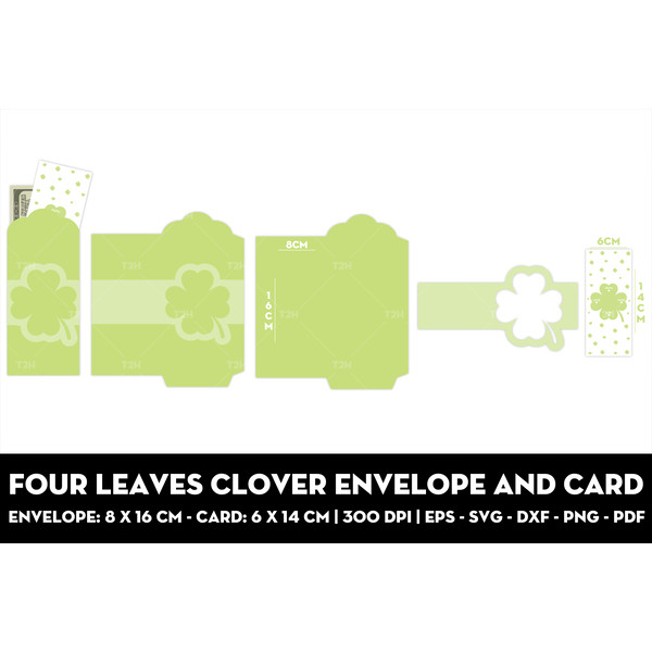 Four leaves clover envelope and card cover 2.jpg