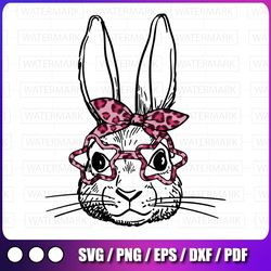 bunny png bunny, leopard bunny png, rabbit bandana png, easter bunny face leopard, easter bunny digital download,
