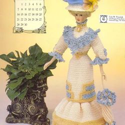 Digital | Vintage crochet dress for Barbie doll | Crochet Pattern for 11 1/2" Doll | Knitted Dresses | PDF