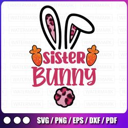 sister bunny png design, sister bunny easter design, sublimation easter design, cute bunny easter png file, instant down
